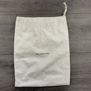 Balenciaga White Small Dust Bag 11"x14"